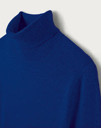 Classic cashmere turtleneck jumper - Royal