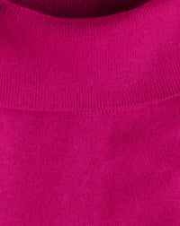 Classic cashmere turtleneck jumper - Fuchsia