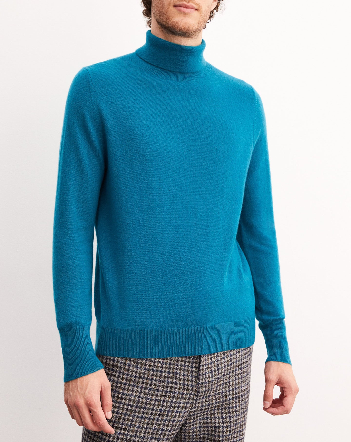 Classic cashmere turtleneck jumper - Yucca