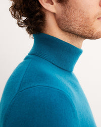 Classic cashmere turtleneck jumper - Yucca