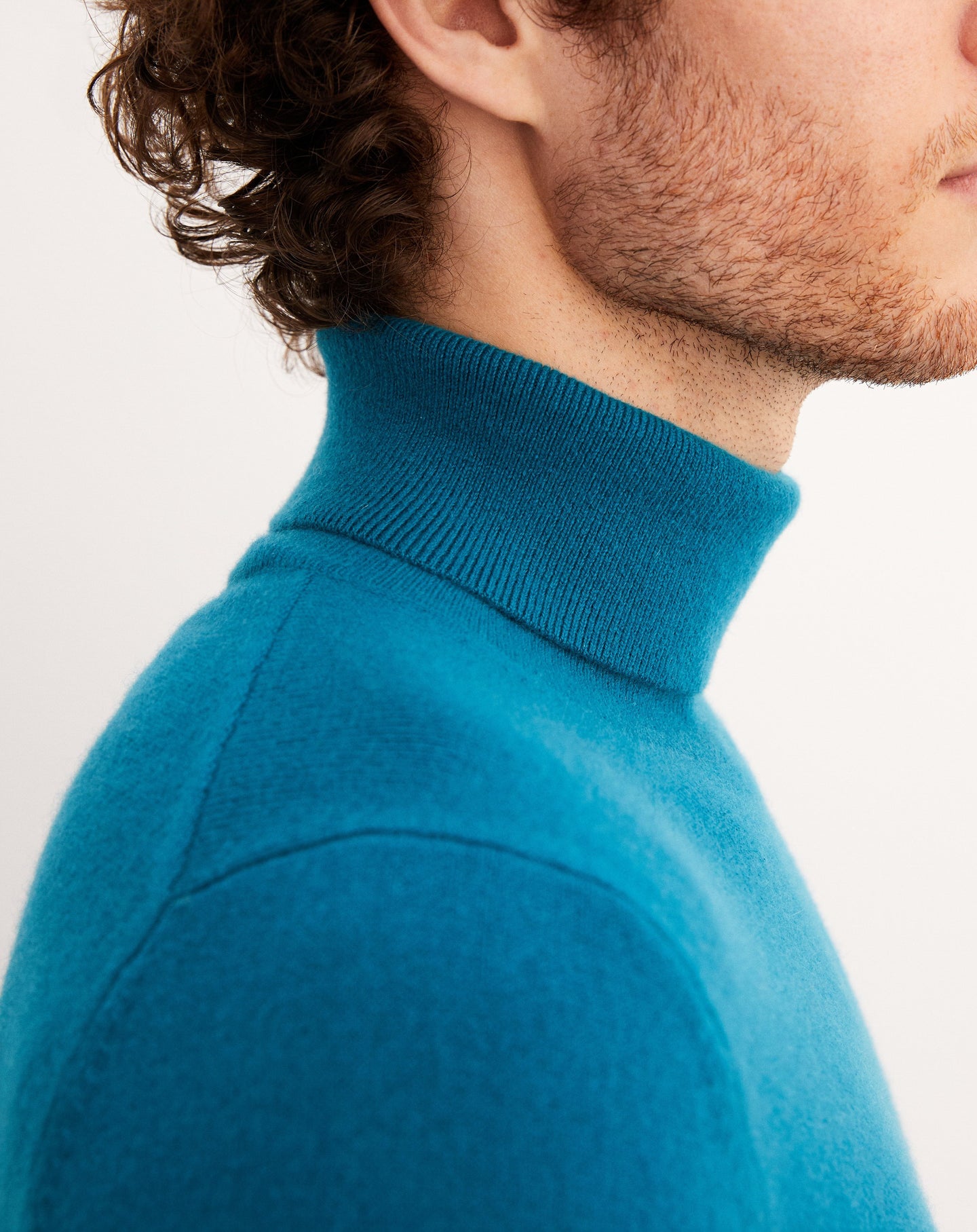 Classic cashmere turtleneck jumper - Yucca