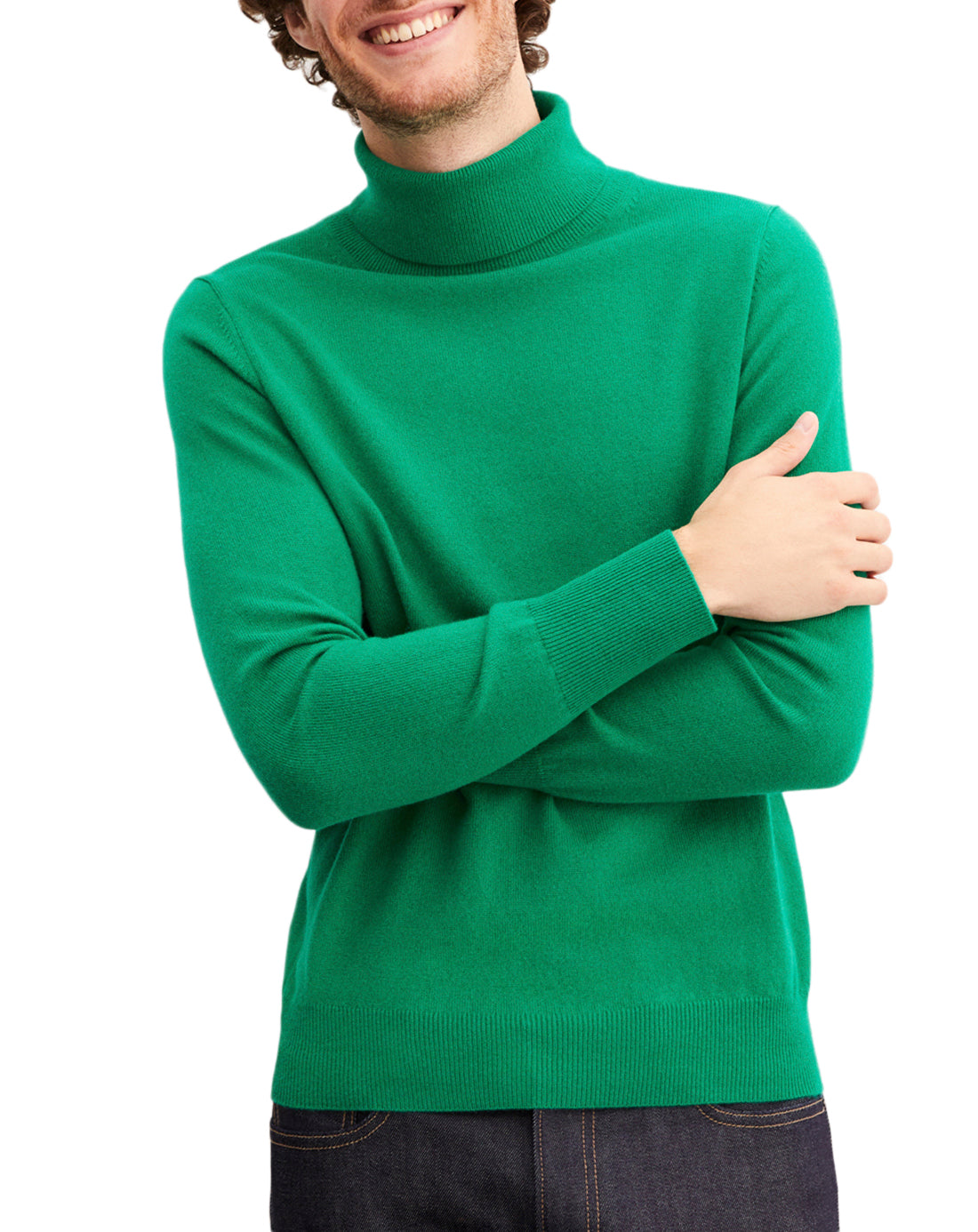 Classic cashmere turtleneck jumper - Peppermint