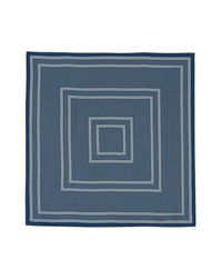 Mini Silk Dots Square - Indigo & Natural
