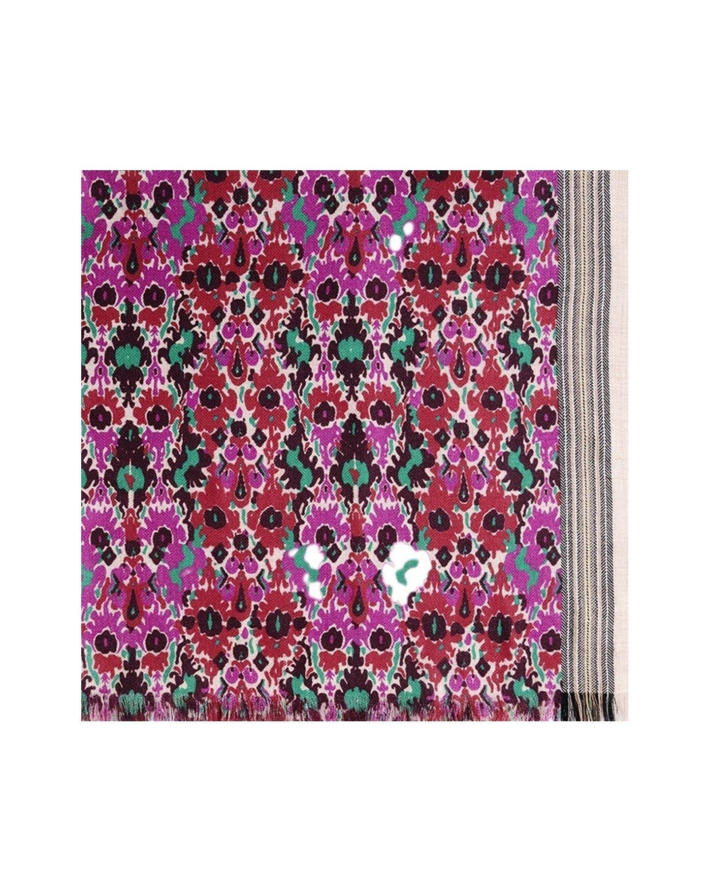 Ispahan cashmere print jacquard stole - Multicolour