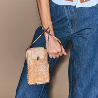 Étui à lunettes Emile en cuir - Sable