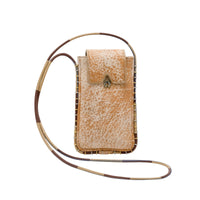 Étui à lunettes Emile en cuir - Sable