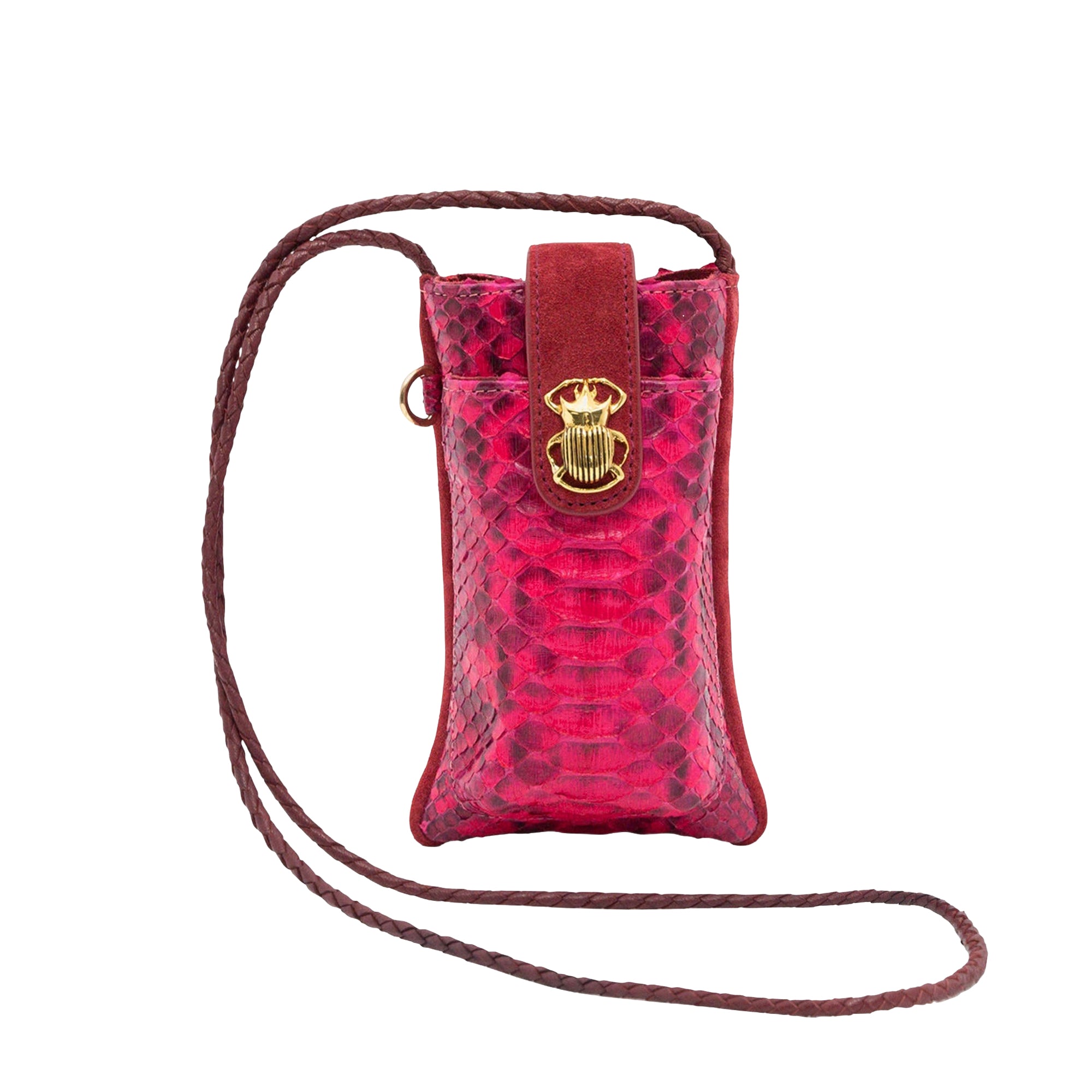 Étui à téléphone Marcus en python - Rose