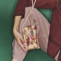 Étui à téléphone Marcus en python - Amphore Argent