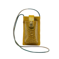 Étui à téléphone Marcus en python - Soufre Or