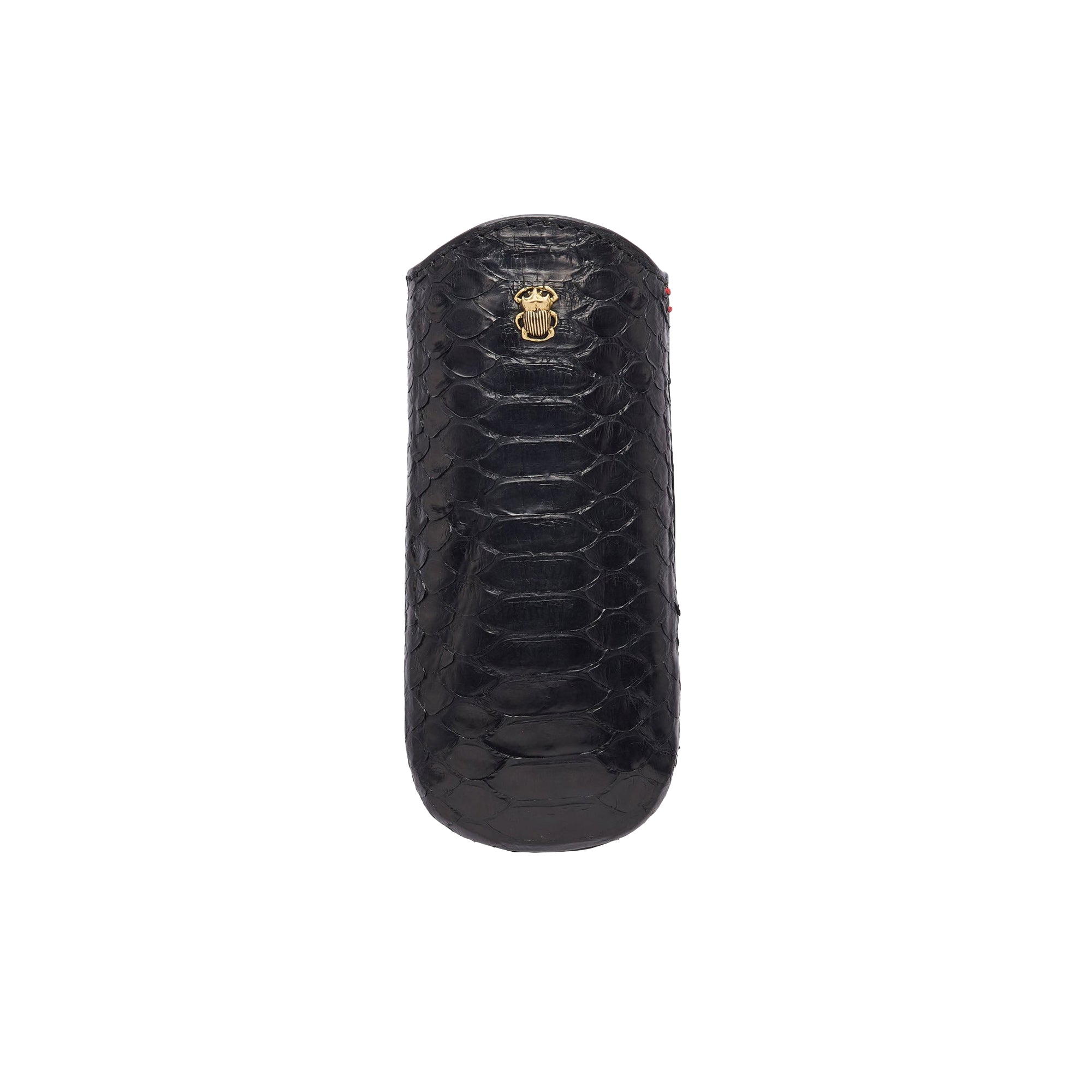 Étui à lunettes Maya en python - Noir