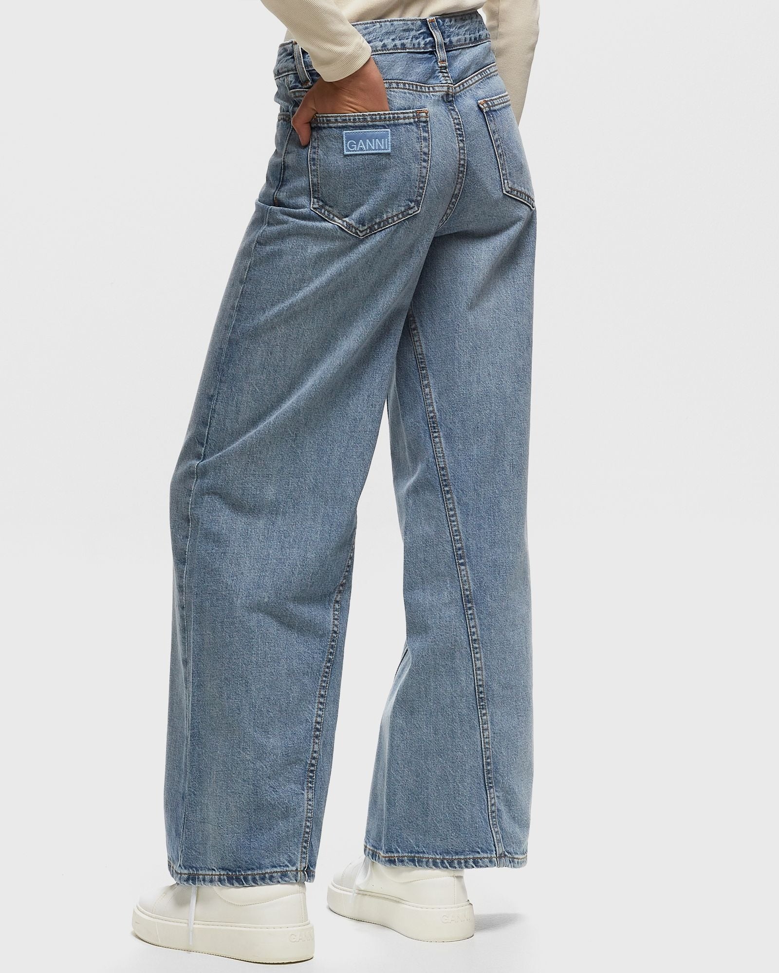 Pantalon large Joezy en denim - Light Blue Vintage