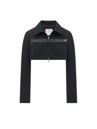 2pcs NEW / TWILL STRAP CROP - Black