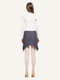 PREMIUM 25pcs NEW / MINI JUPE INVERSÉE EN DENIM - Dark Heather Grey
