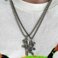 Collier doublé en laiton - Silver