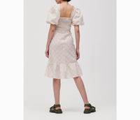 Robe midi imprimée bio en coton - Multicolour