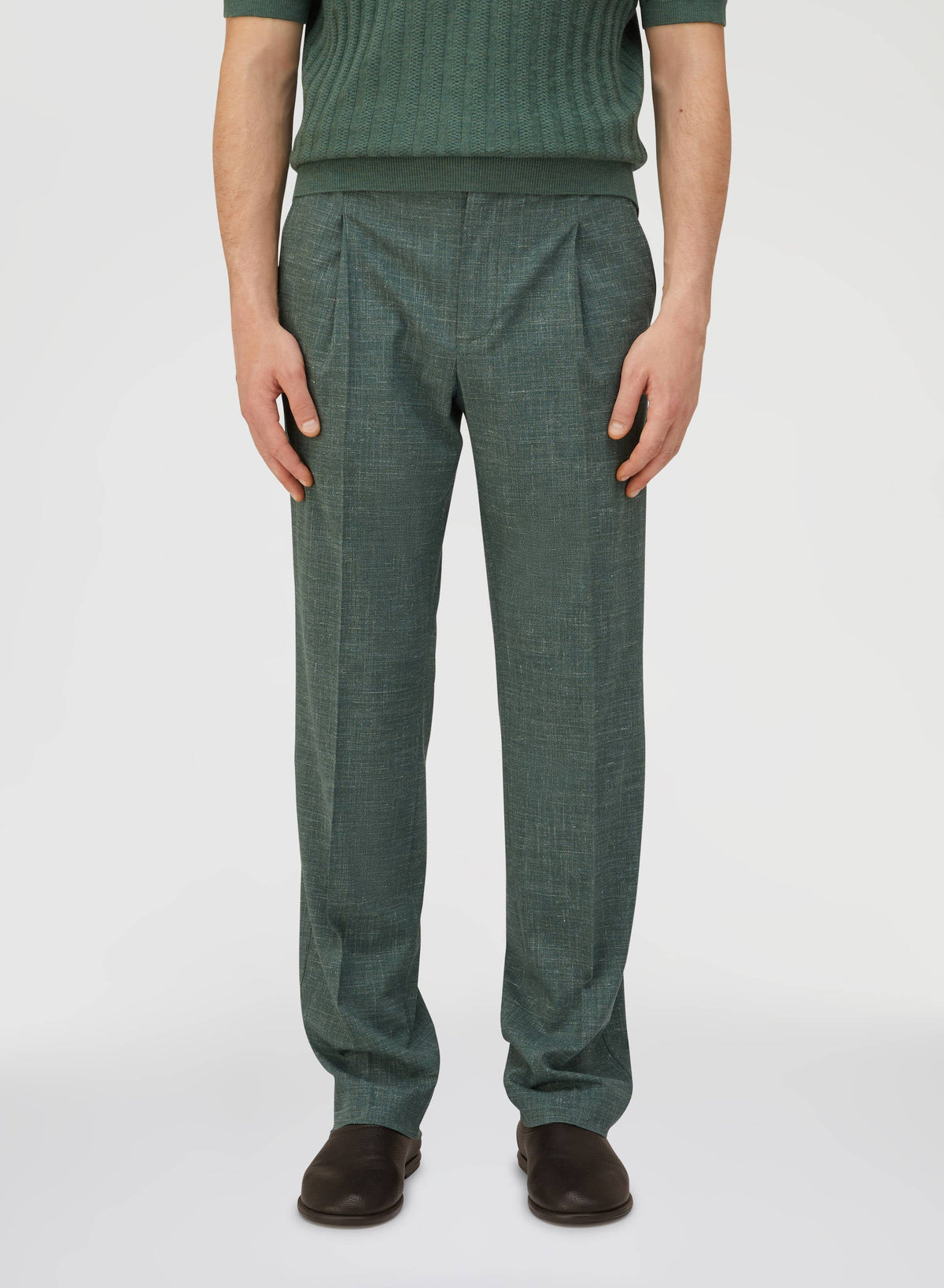 GREEN DRAWSTRING PANTS