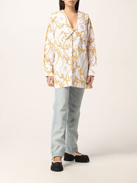 V-neck casual shirt - Egret