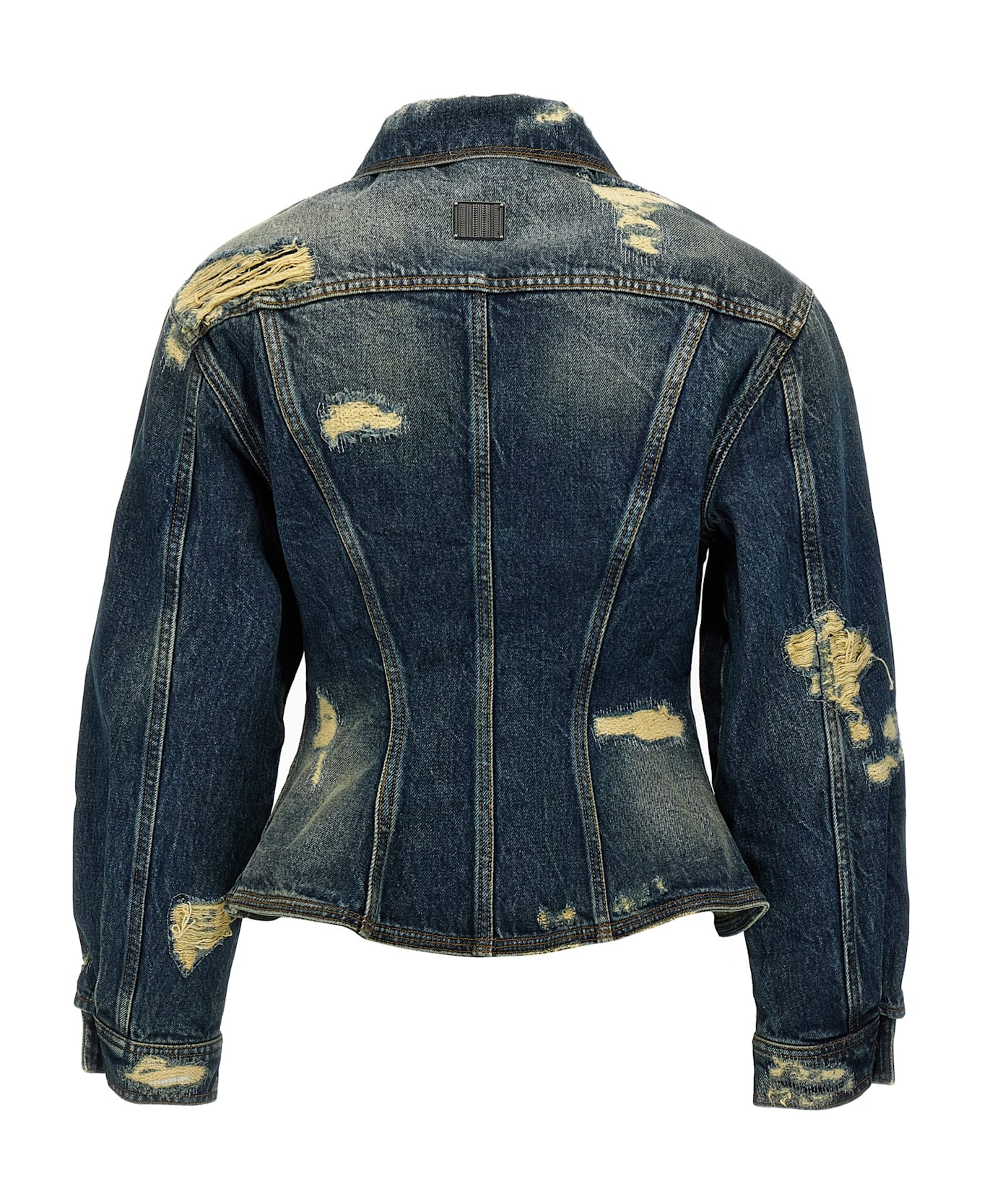 16 NEW / 16 TROCA /208,5€   Veste en jean Rip & Repair à côtes - Punk Indigo