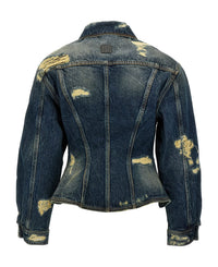 Veste Rip & Repair en jean - Punk Indigo