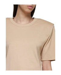 T-shirt court à épaulettes - Khaki