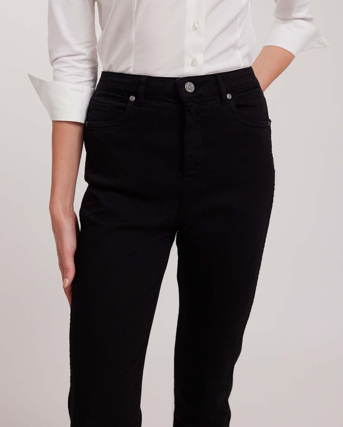 Cotton jeans - Black