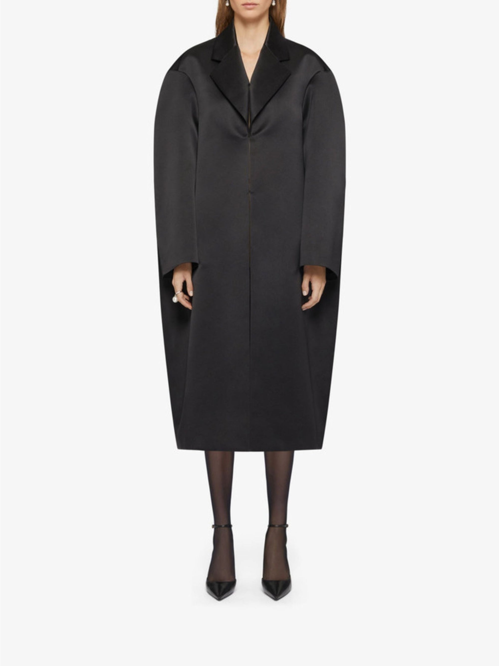 OVERSIZED COCCON COAT W/ SLEEVES
