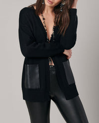 Cardigan Fael en laine - Black
