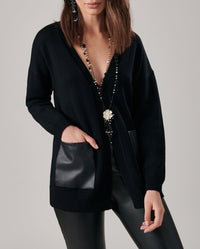 Cardigan Fael en laine - Noir