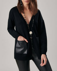 Cardigan Fael en laine - Black