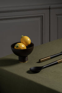 Petite coupe Alhambra en bois - Marron & Or