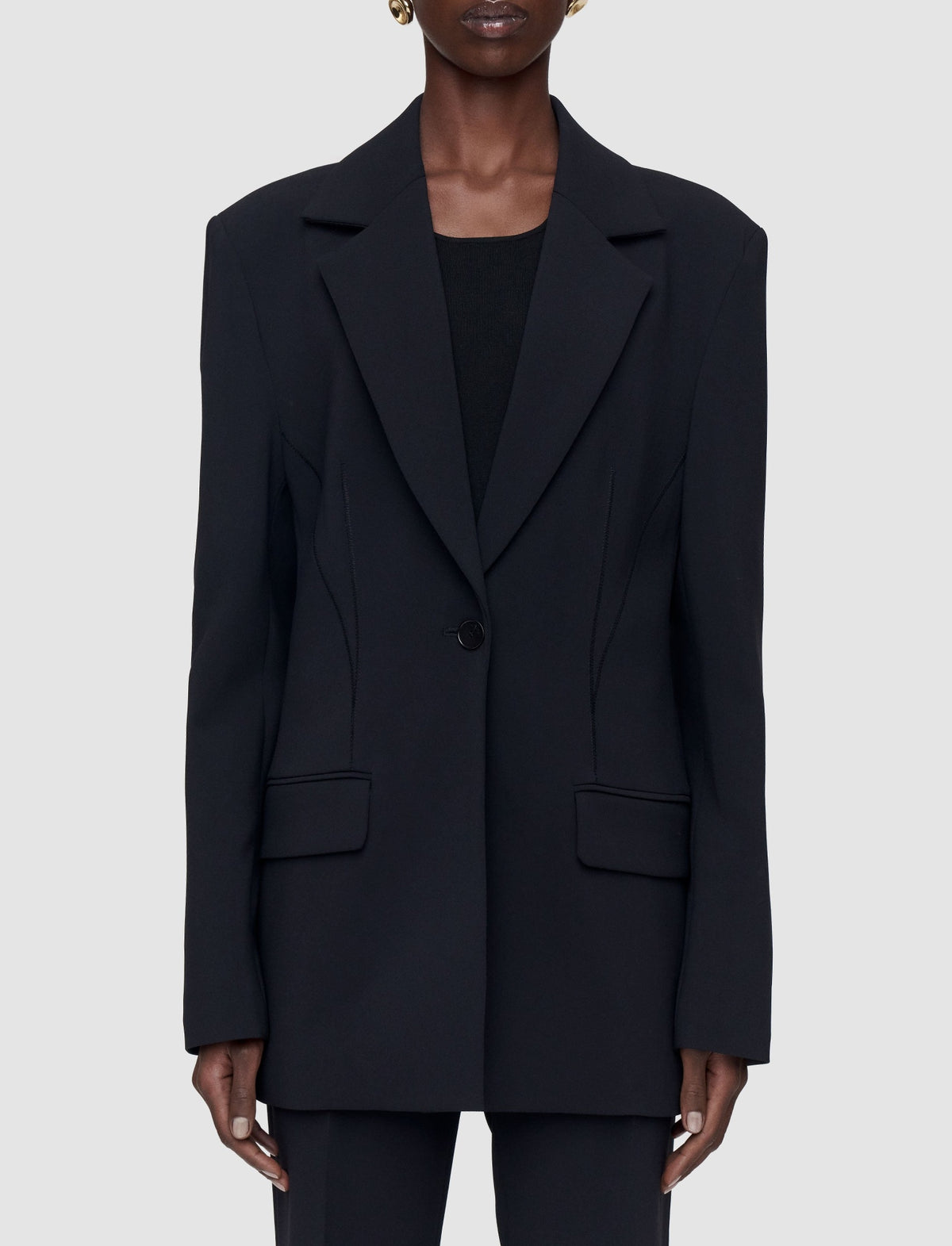 Fallon fitted blazer - Black