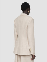 Blazer Fallon en laine - Powder Melange