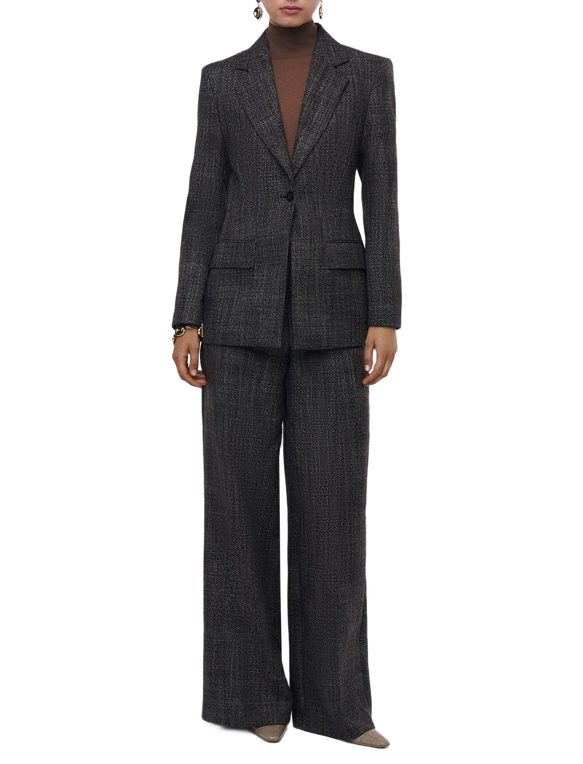Fallon wool blazer - Cocoa