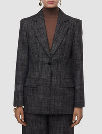 Fallon wool blazer - Cocoa