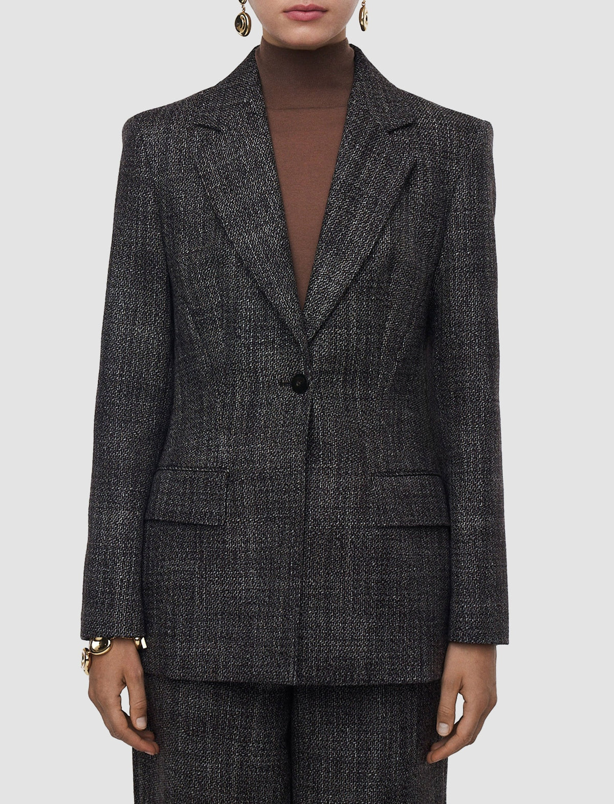 Fallon wool blazer - Cocoa