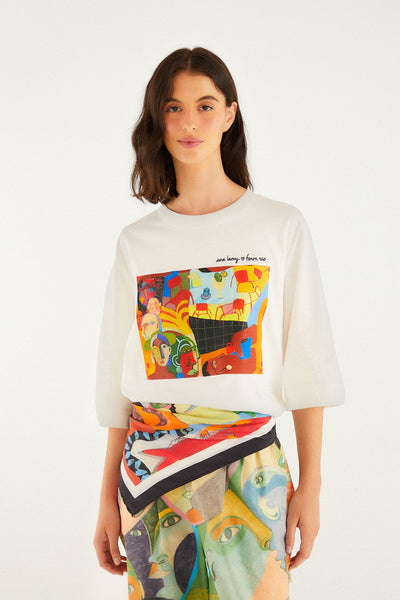 DIFFUSELY_Off White T-shirt - Off White