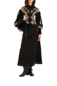 Pull Arabesc Paradise en maille - Noir