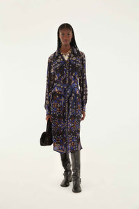 Mix Scarves Black Robe midi - Mix Scarves Black