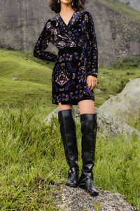 Robe courte Arabesc - Noir