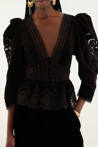 Blouse Artichoke Heart - Noir