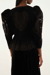 Blouse Artichoke Heart - Noir