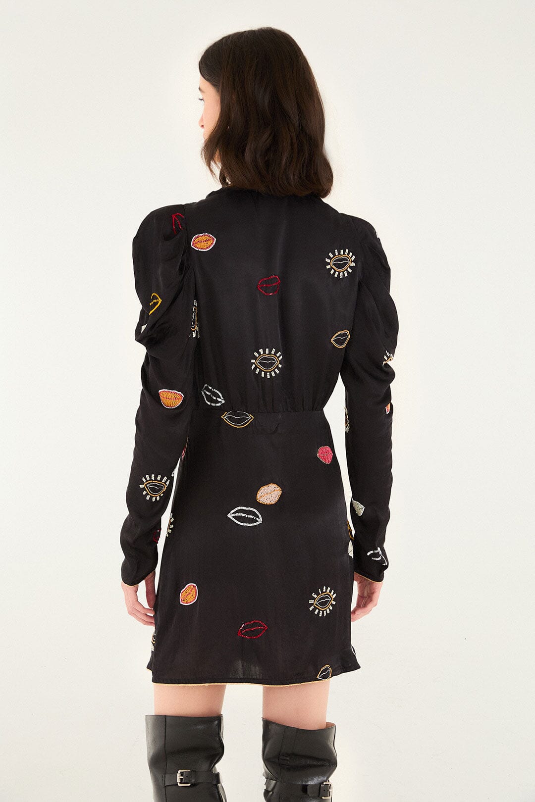 DIFFUSELY_Black Robe courte - Black