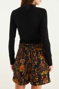 Berry Garden Shorts - Black