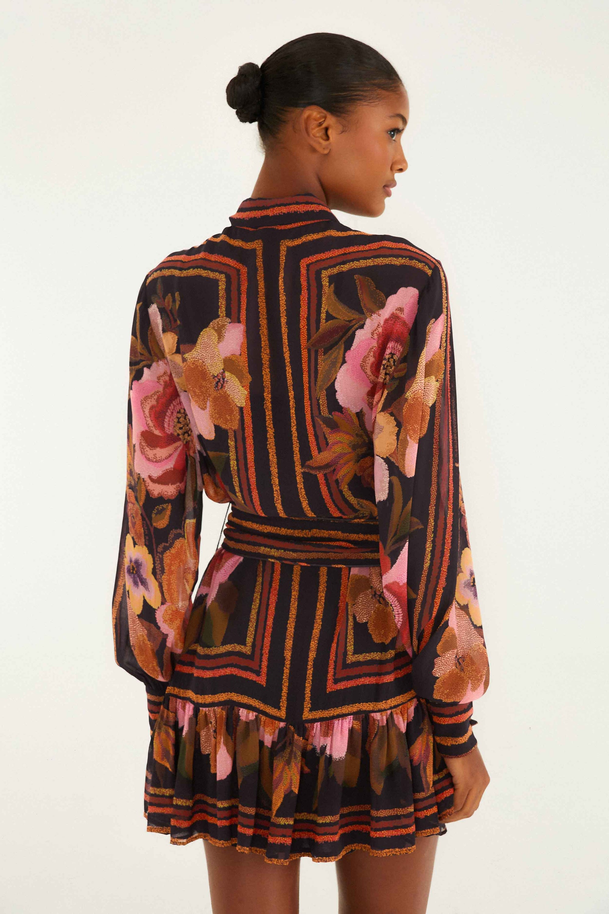 Flowers Black Robe courte - Flowers Black