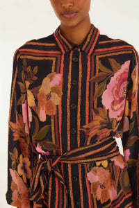 Flowers Black Robe courte - Flowers Black