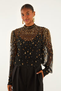 BADVIEW_NEW_Black Blouse - Black