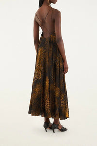 Robe midi Fireworks - Noir
