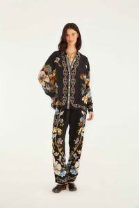 Snake Floral Black Chemise - Snake Floral Black