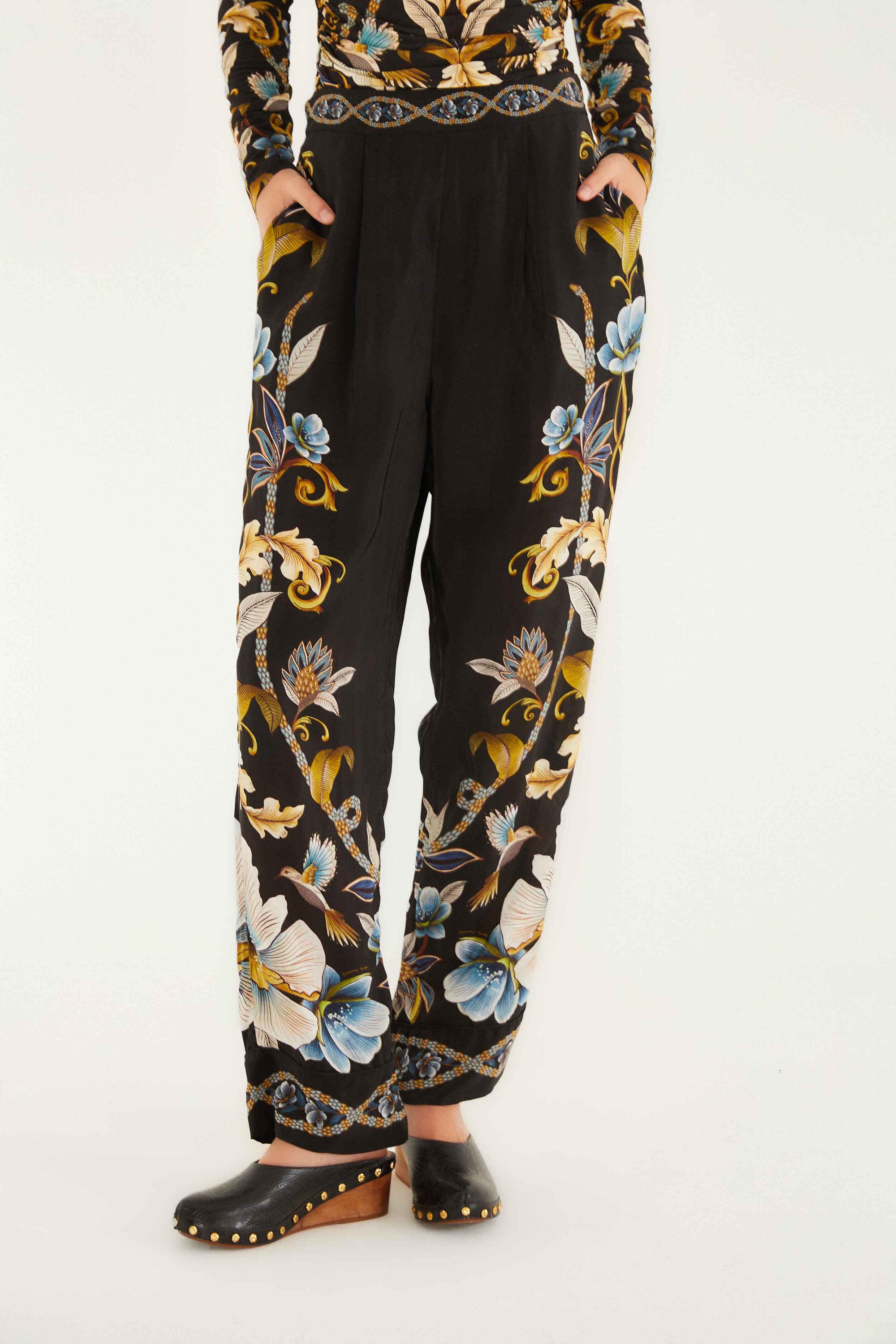 Snake Garden Black Pantalon - Snake Garden Black