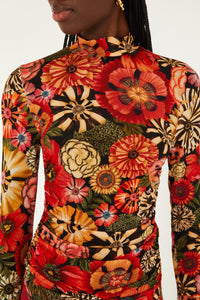 NEW_Flowershop Mini Black Chemises & Blouses - Flowershop Mini Black